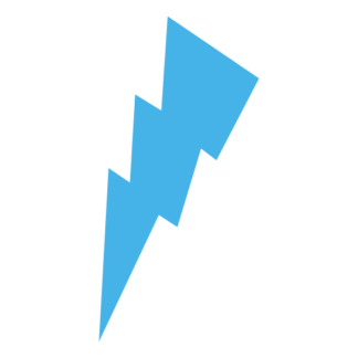 Thunder Decal (Baby Blue)